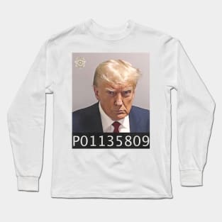 Inmate P01135809 / Trump Mug Shot Long Sleeve T-Shirt